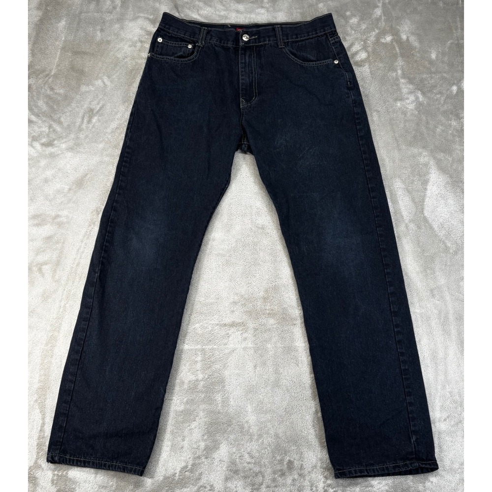 Cambridge Classics Jeans Mens 34x32 Dark‎ Wash Blue Excellent Straight Fit Denim